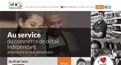 Desktop Screenshot of commercants-de-france.org