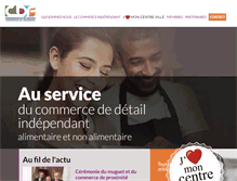 Tablet Screenshot of commercants-de-france.org